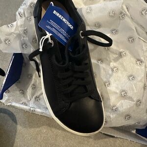 Birkenstock women’s.  Size 37  Black leather bend low II. New in box